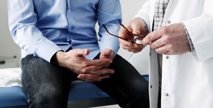 Diagnosis of prostatitis by a doctor