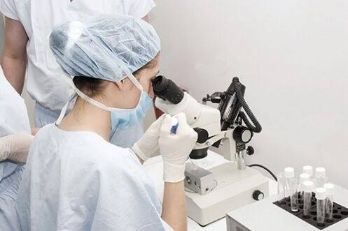 Conduction of diagnostics of prostatitis labolarization